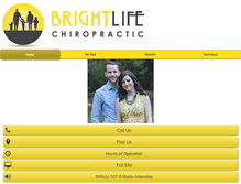 Tablet Screenshot of brightlifechiropractic.com